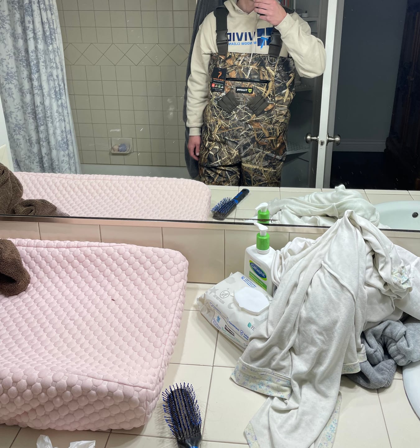 Customer photo review of TorridWade Heated Duck Waterfowl Hunting Breathable Chest Waders