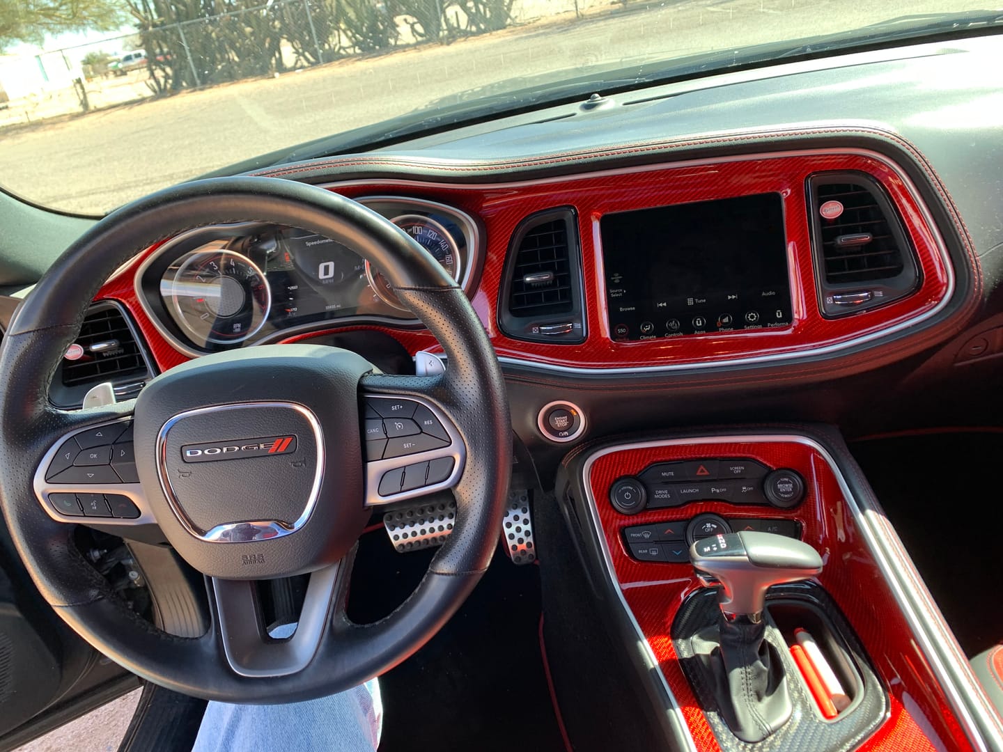 Customer photo review of Dodge Challenger 2015-2023 Real Carbon Fiber Interior Dashboard Trim Cover