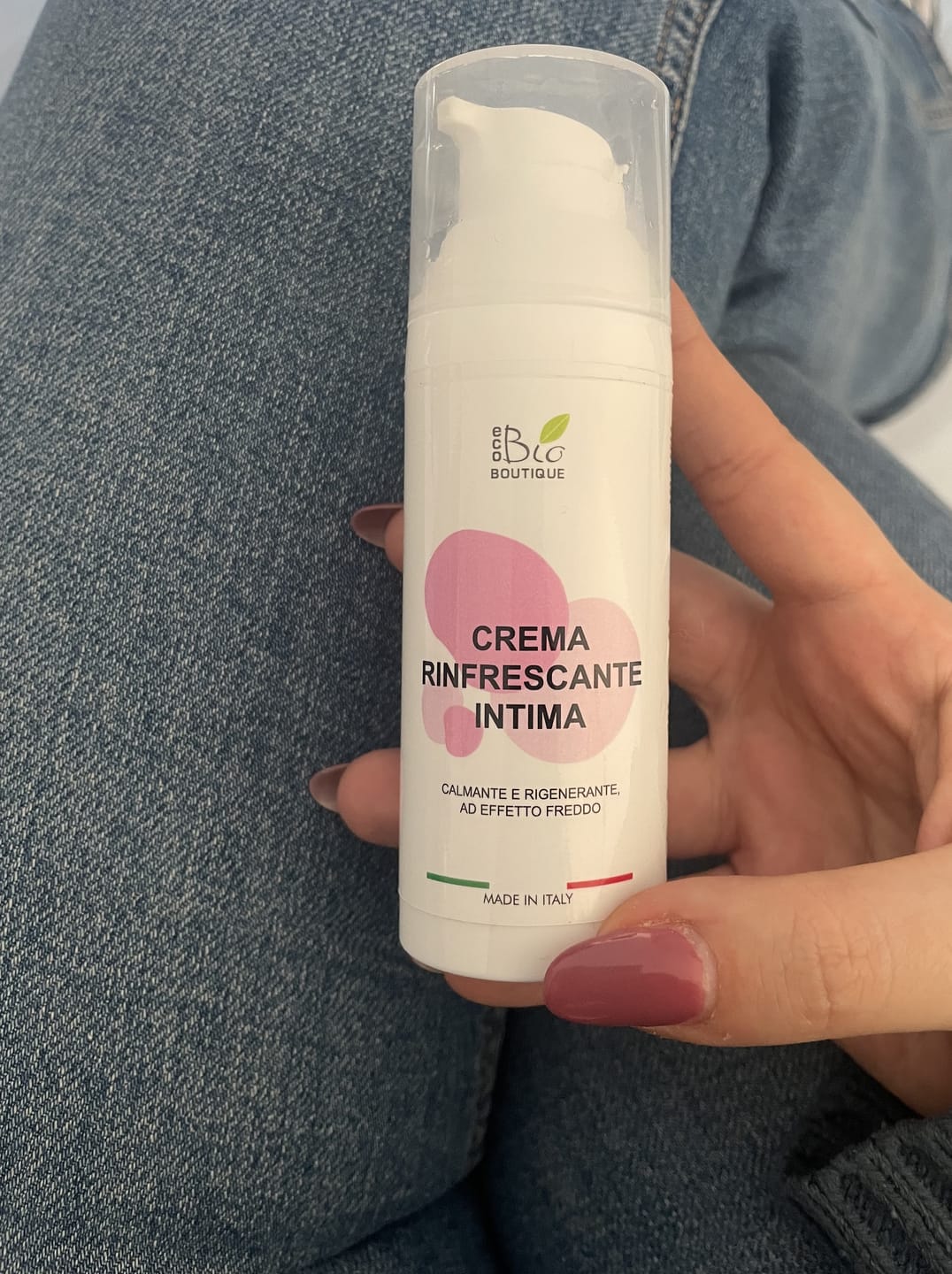 Customer photo review of Crema Rinfrescante Intima