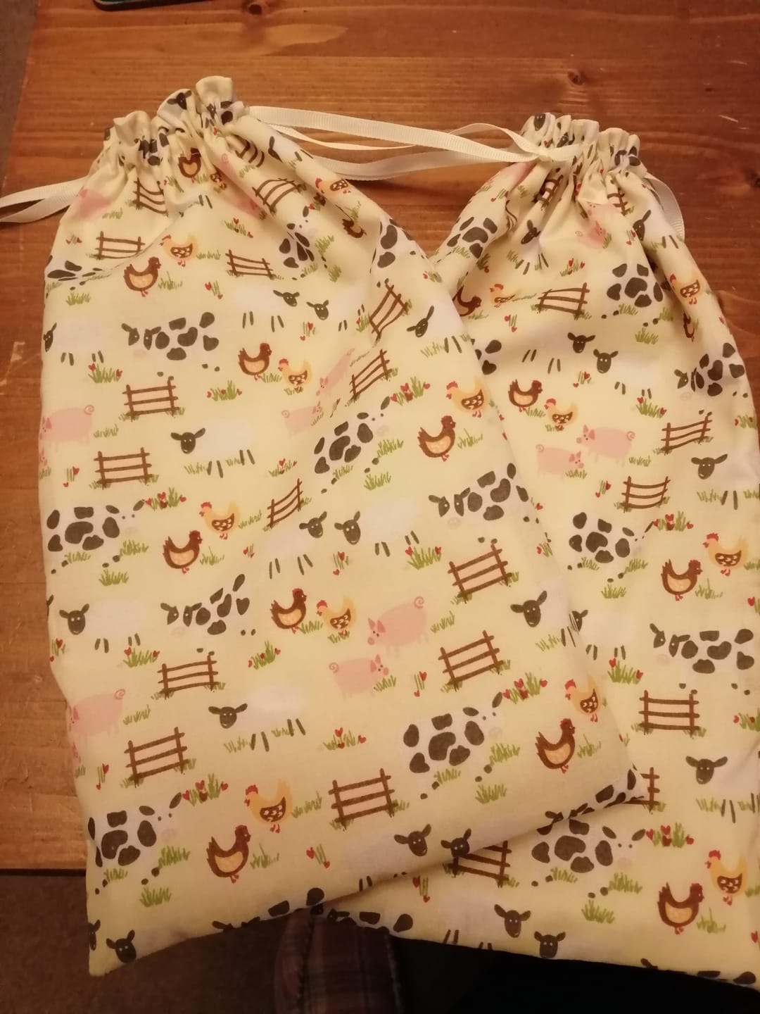 Customer photo review of Farm Animals Polycotton Fabric