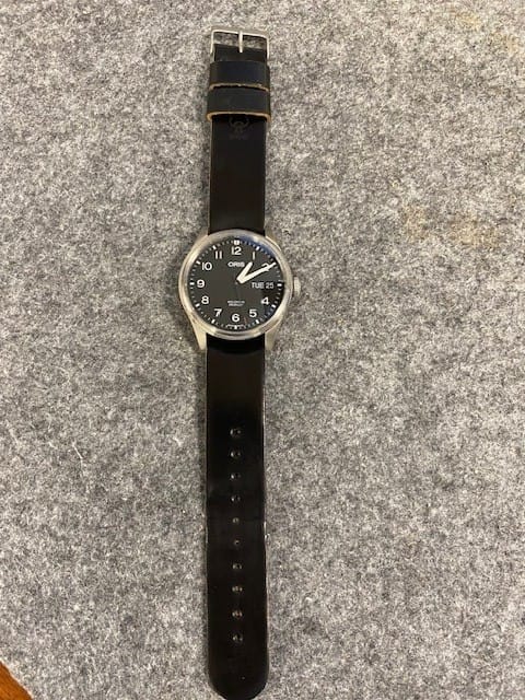 Customer photo review of Safari Shell Cordovan Single-Pass Strap - NEW