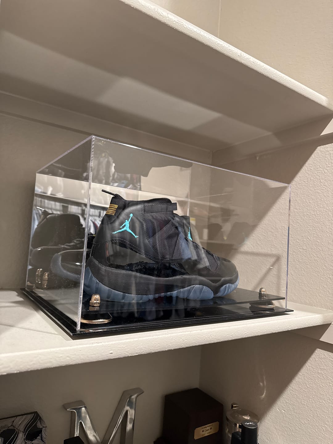 Customer photo review of Basketball Shoe Pair Display Case 15.25 X 12 X 9 Mirror (A082/V13)