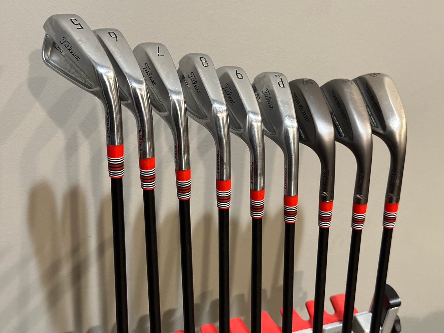 Customer photo review of Red Custom Golf Ferrule - Bad Santa 2.0