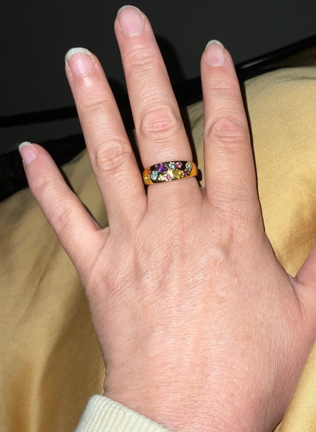 Customer photo review of Candy Wide Band Ring