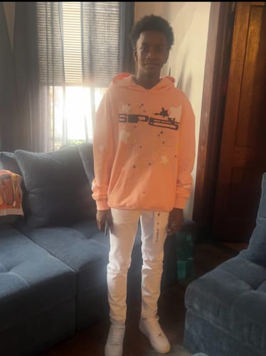 Customer photo review of Sp5der Bellini Hoodie Pink #3816