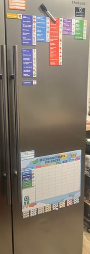 Customer photo review of Edubini Magnetische Belohnungstafel