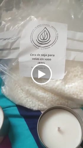 Customer video review of Cera de Soja para Velas en Vaso (BPF)