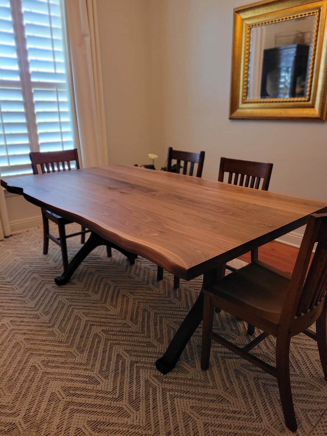 Customer photo review of Furniture Legs 401 Wishbone 28H Modern Metal Dining Table Legs