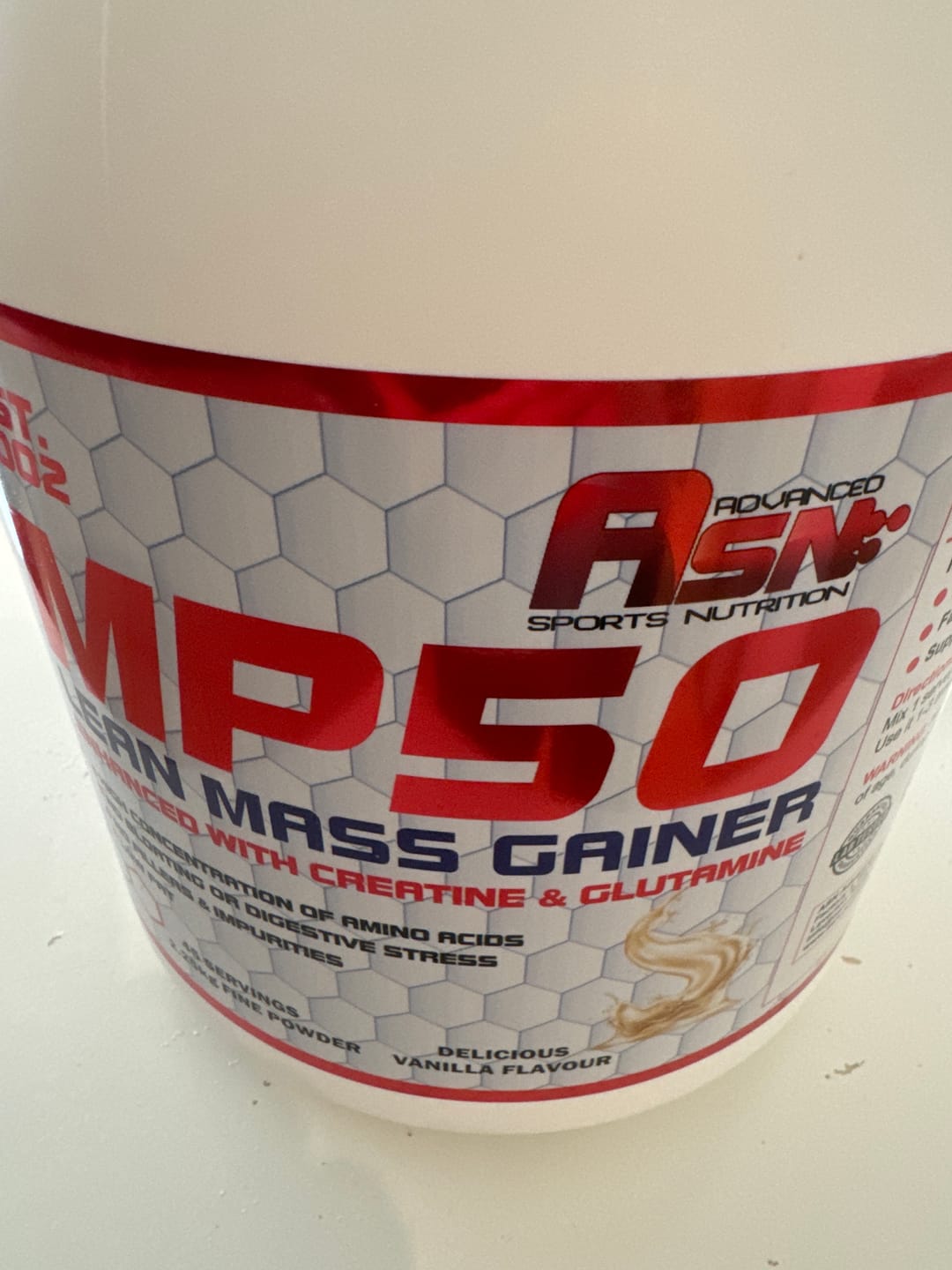 Customer photo review of MP50 Massive Mass Gainer