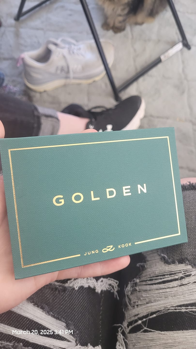 Customer photo review of BTS JUNGKOOK - GOLDEN 1ST SOLO ALBUM WEVERSE ALBUMS VER.
