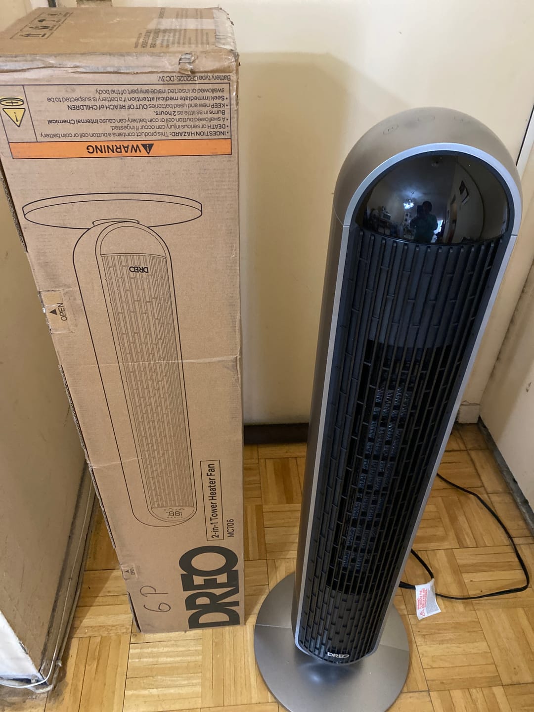 Customer photo review of 2-in-1 Tower Fan & Heater MC706