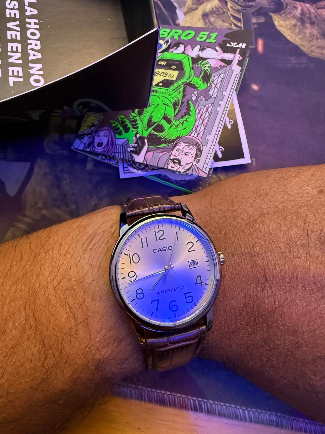 Customer photo review of Reloj Casio Análogo MTP-V001L-7B Correa de Cuero