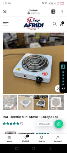 Customer photo review of RAF Electric Mini Stove - Europe Lot