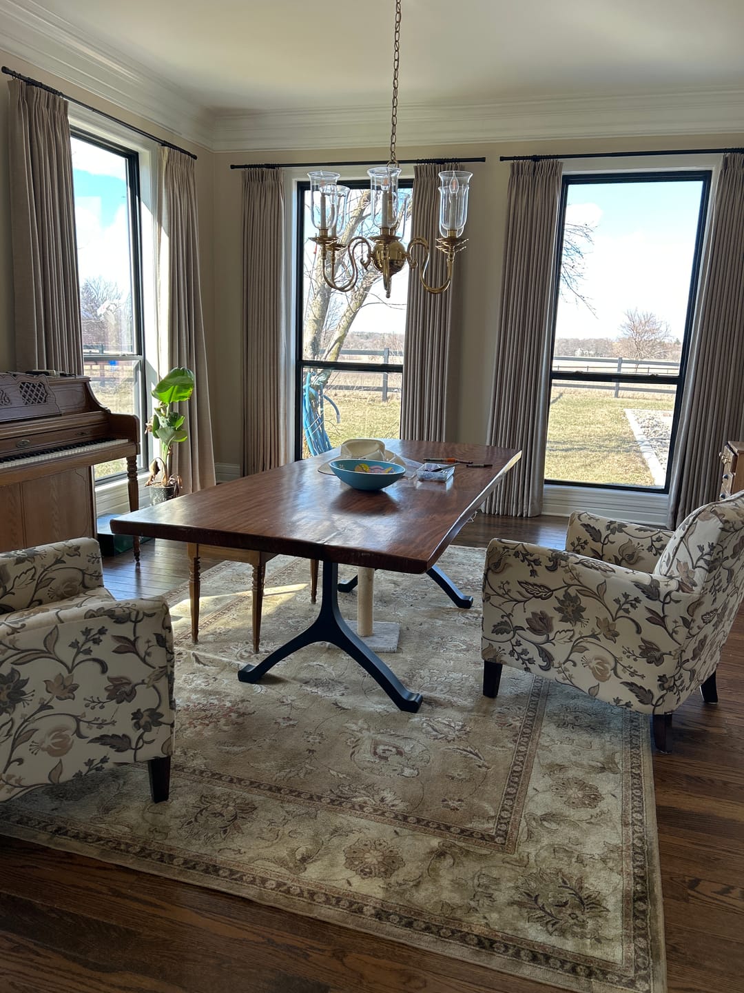 Customer photo review of Furniture Legs 401 Wishbone 28H Modern Metal Dining Table Legs