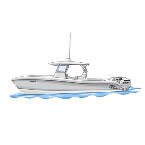 Customer photo review of Custom Digital Boat Artwork
