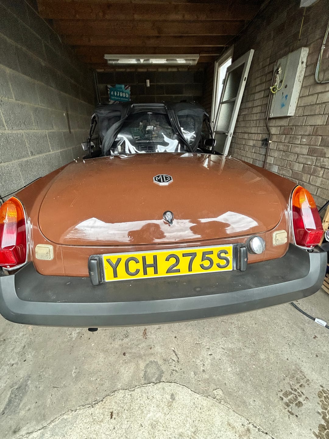 Customer photo review of Classic Oblong Metal Pressed Number Plate - 520mm x 111mm