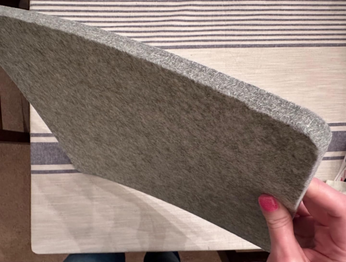 Customer photo review of Wool Pressing Mat