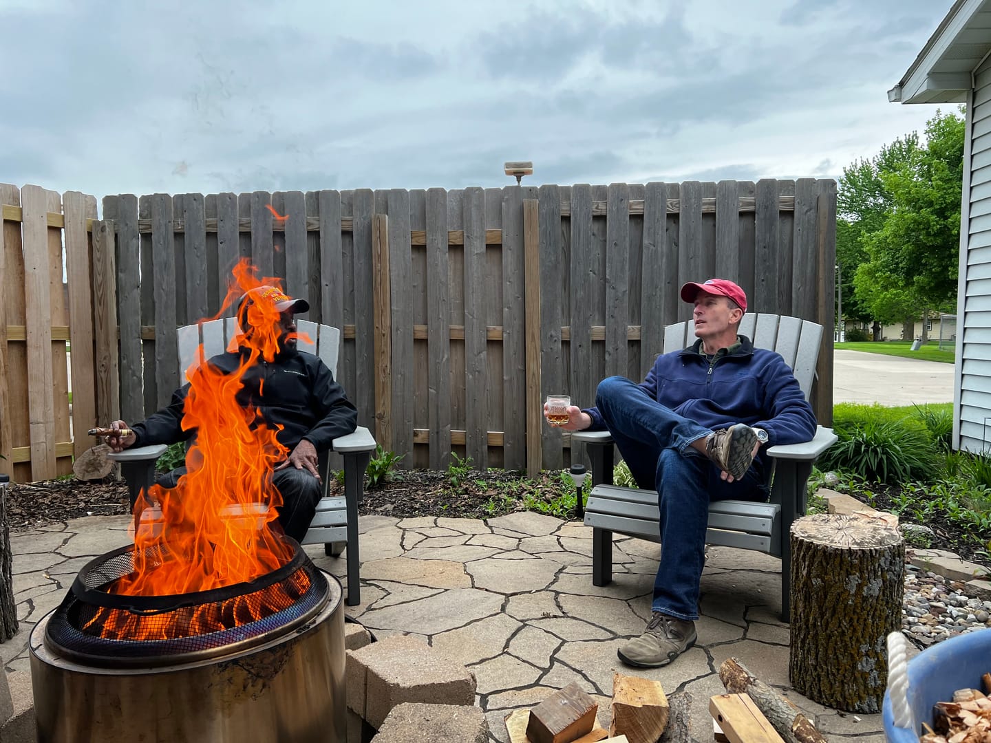 Customer photo review of LuxCraft Deluxe Adirondack Chair