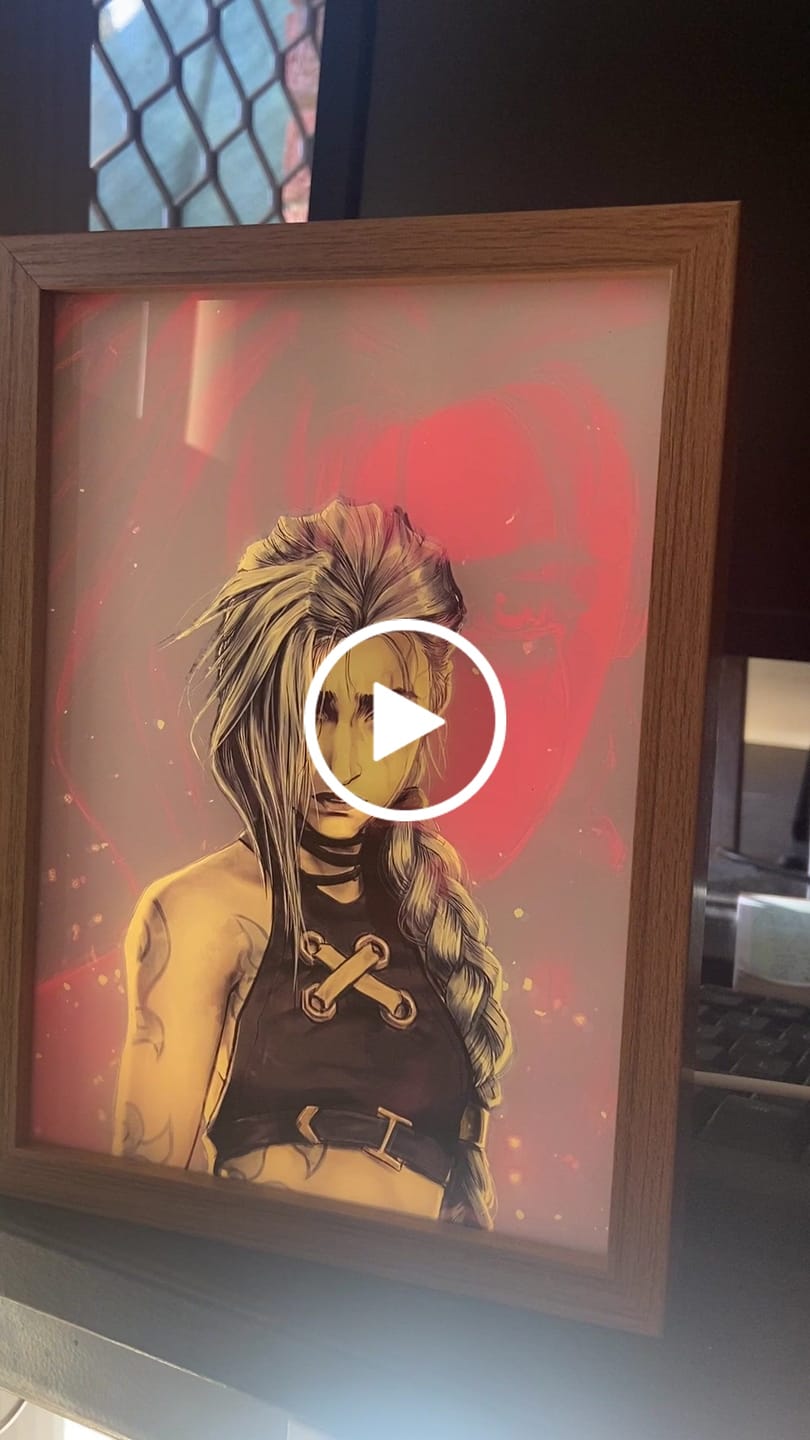 Customer video review of Arcane: League of Legends Anime LED Light Painting – Jinx’s Wild Beauty