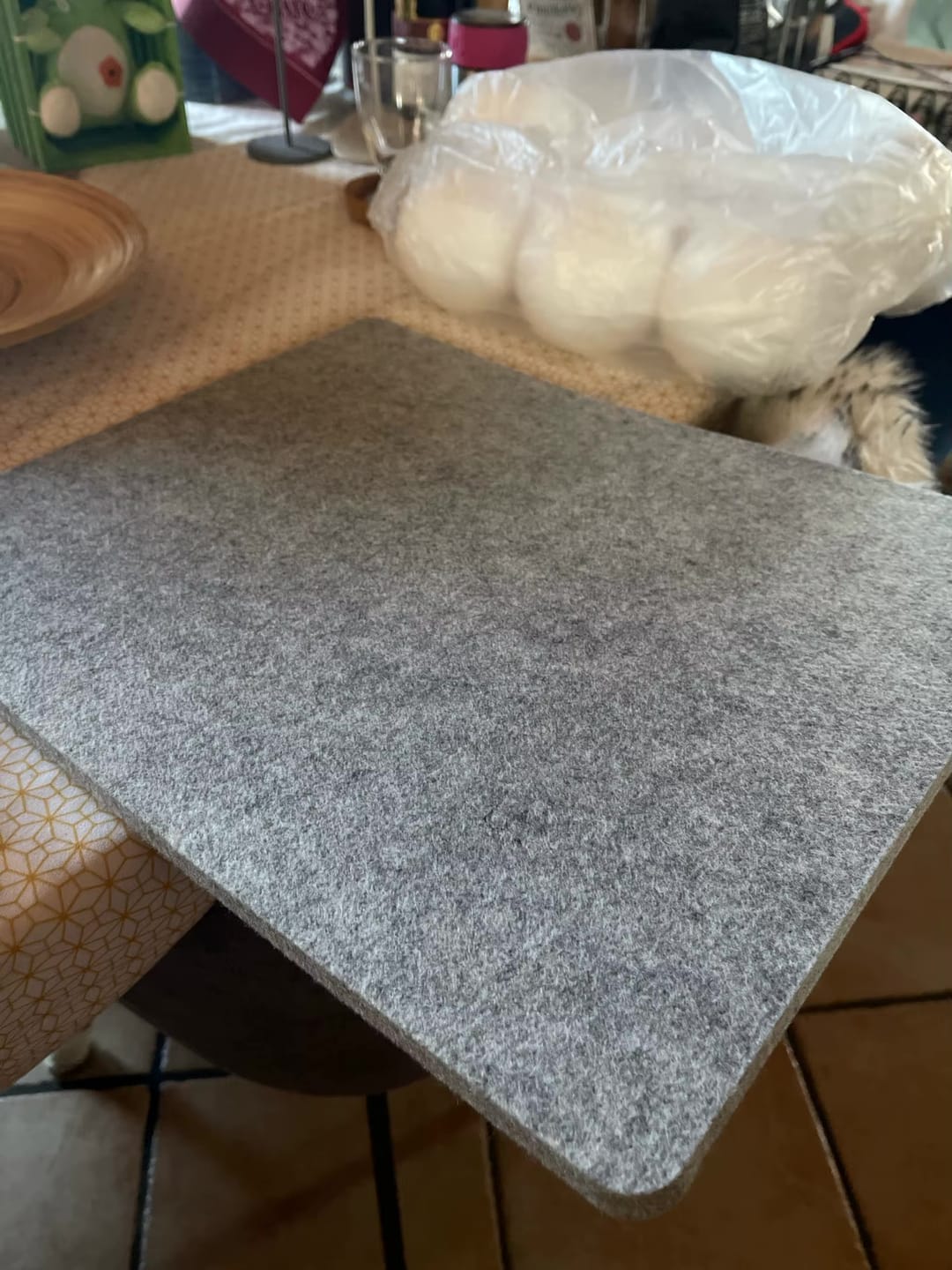 Customer photo review of Wool Pressing Mat