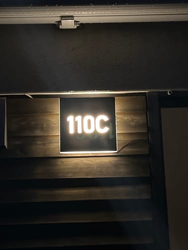 Customer photo review of Numero civico luminoso modello Lux Horizontal