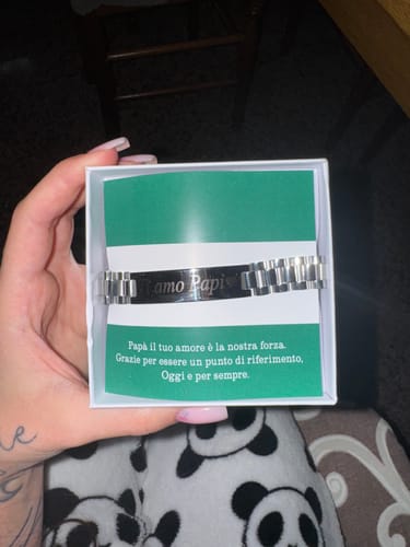Customer photo review of Bracciale Personalizzato con Maglia Orologio Giubileo Luxury