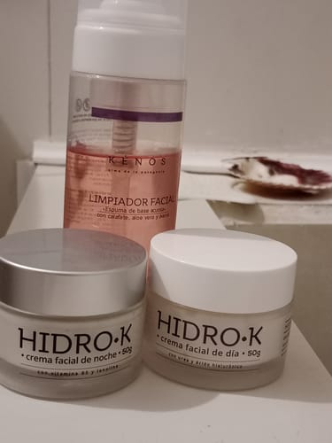 Customer photo review of Pack Hidro-K Día, Hidro-K Noche, Limpiador Facial