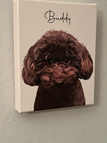 Customer photo review of Pet Art Canvas Wrap
