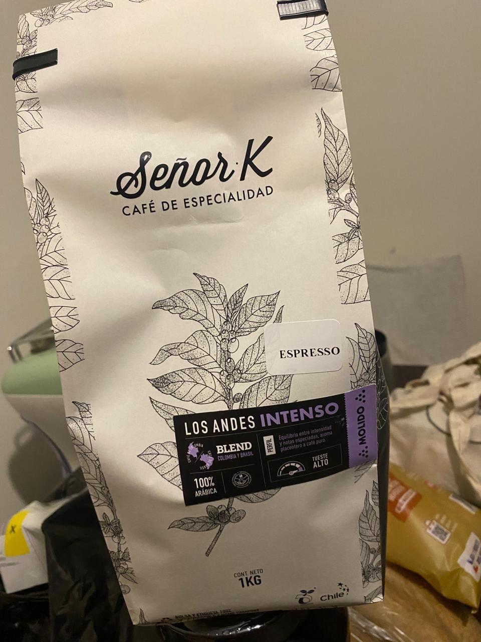 Customer photo review of Blend Los Andes Intenso Bolsa 1 KG | MOLIDO