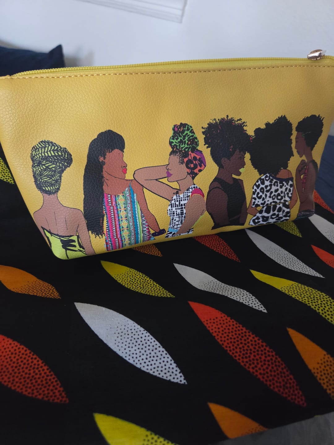 Customer photo review of Squad Yellow Cosmetic Bag