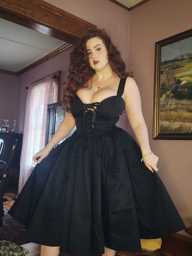 Customer photo review of Ambrosia Dress in Black