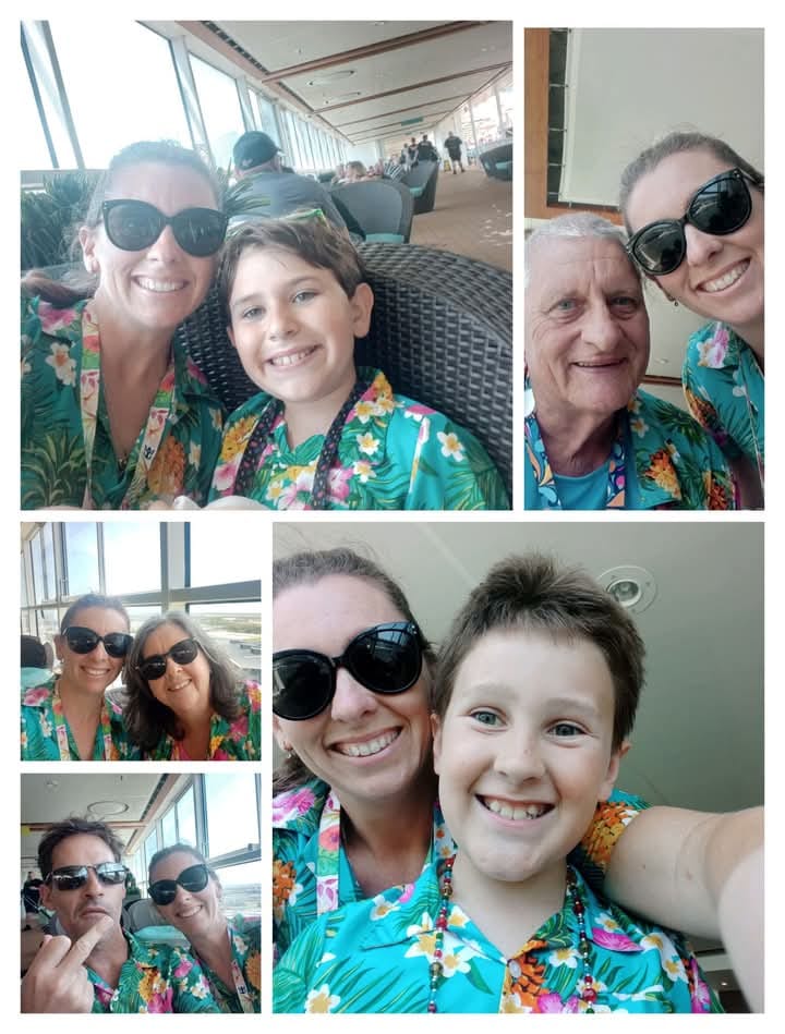 Customer photo review of Aloha Turquoise Adult Shirt