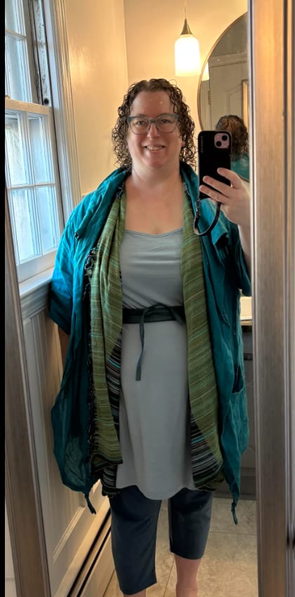 Customer photo review of NEW! Organic Cotton Turkish Towel Multi