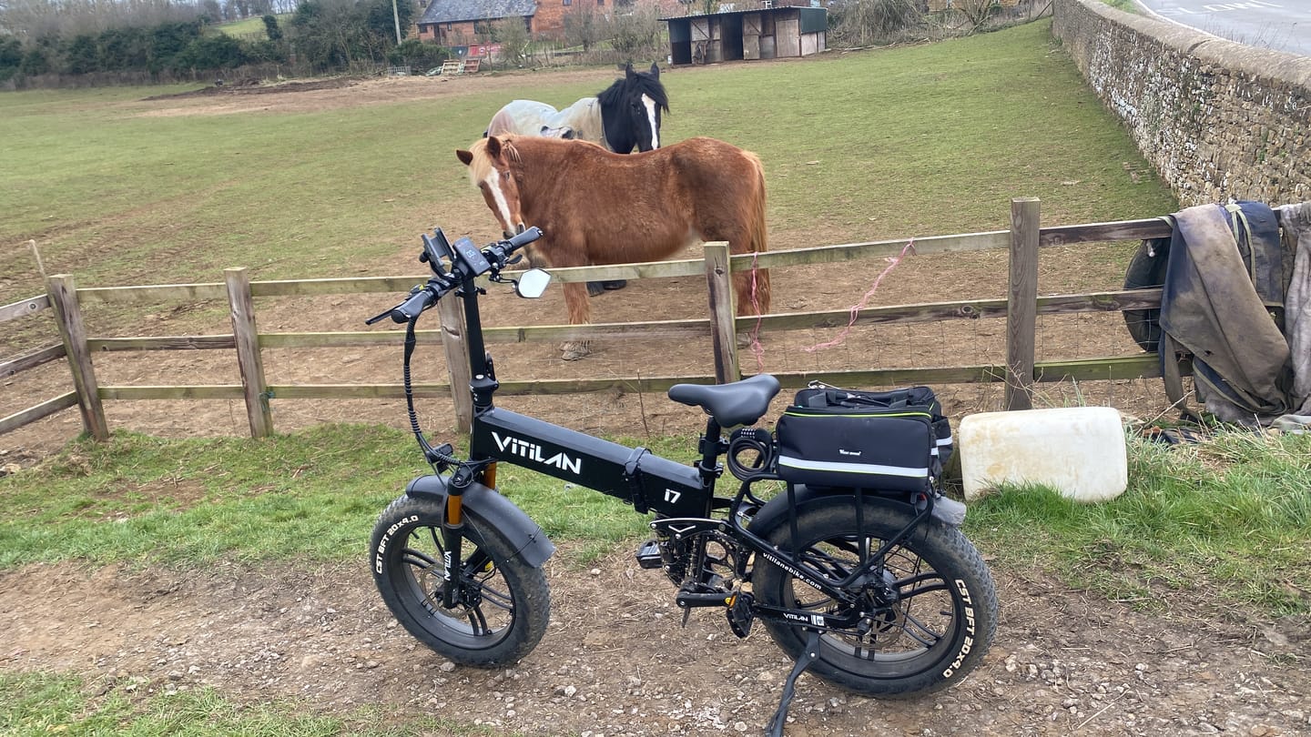 Customer photo review of I7 Pro Folding Full Suspension Electric Bike