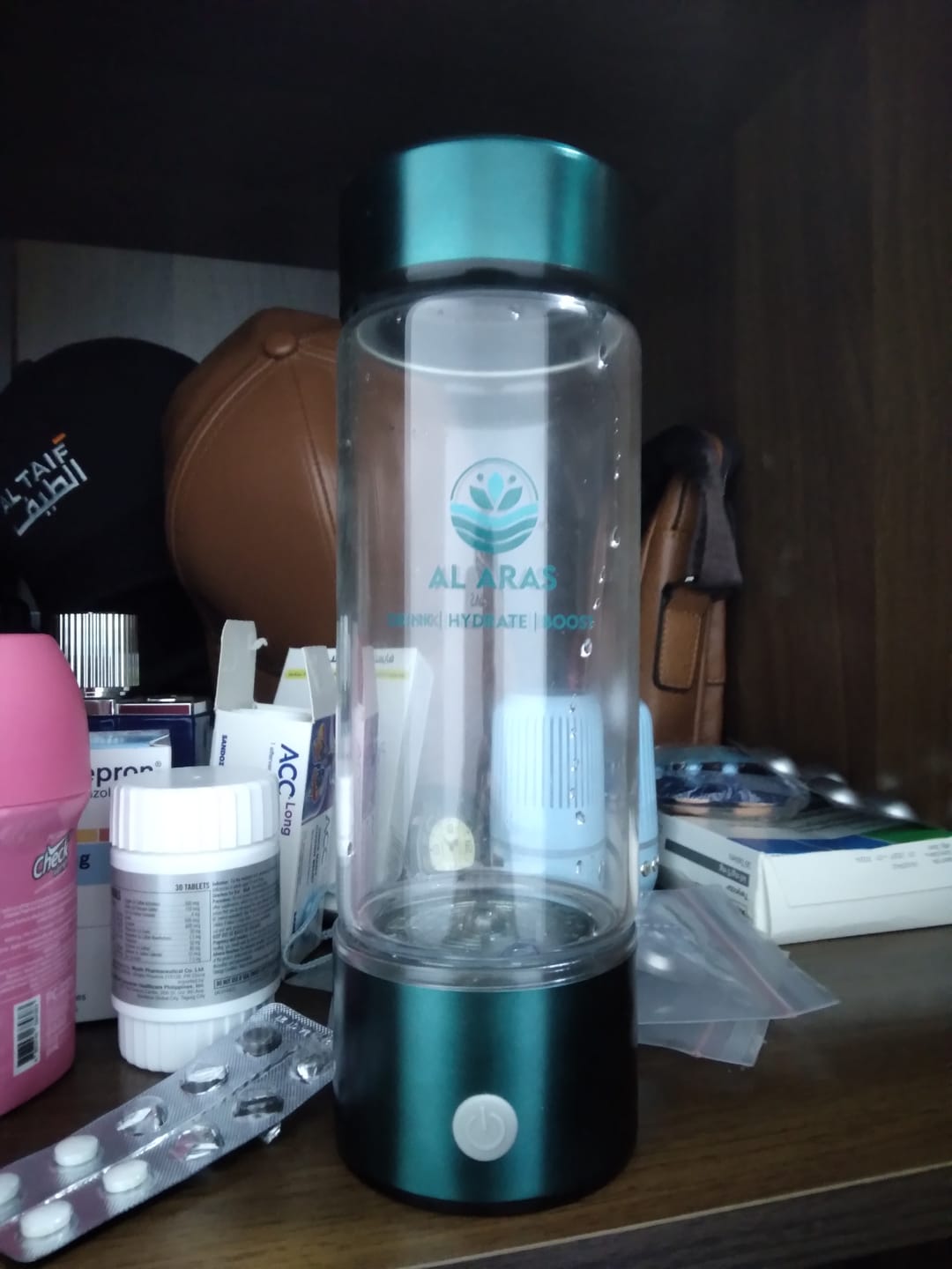 Customer photo review of Hydrogen Water Bottle - Free eBook