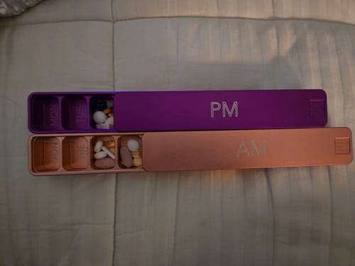 Customer photo review of Weekly AM-PM Pill Case 2.0