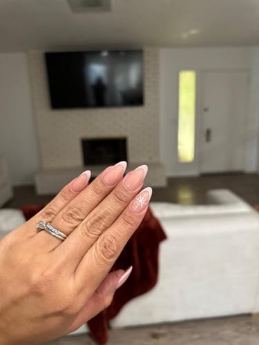 Customer photo review of XCOATTIPS® French - Peach Medium Almond Pastel Tips