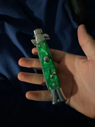 Customer photo review of *50% OFF Applied at Checkout* Green Marble Italian Style Stiletto