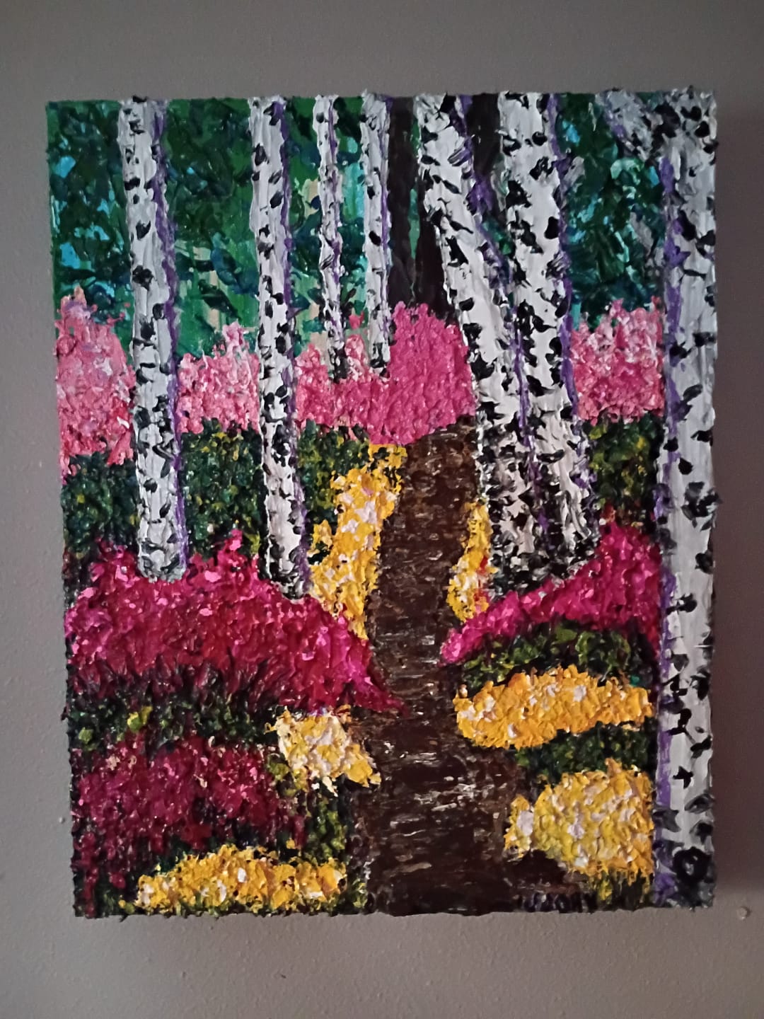 Customer photo review of DabblePaints™️ Deep Purple — Thick-Body Acrylic Paint