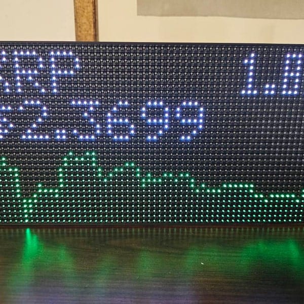 Customer photo review of Ticker Box Display
