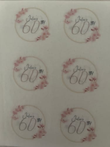 Customer photo review of Personalised Birthday Topper | Gold Ring