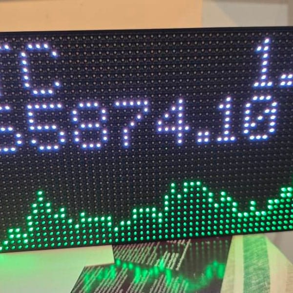 Customer photo review of Ticker Box Display
