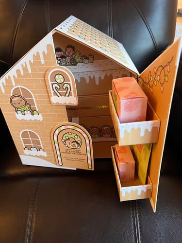 Customer photo review of Gingerbread Holiday Advent Calendar