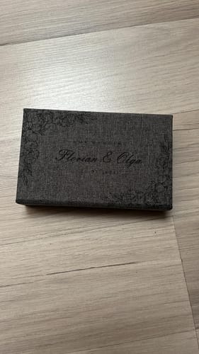 Customer photo review of Dark gray fabric USB box