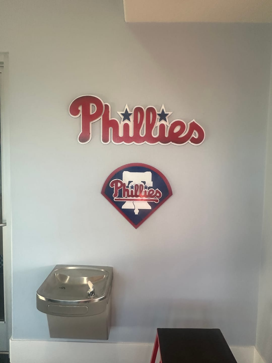 Customer photo review of Philadelphia Phillies Script 3D Metal Wall Art