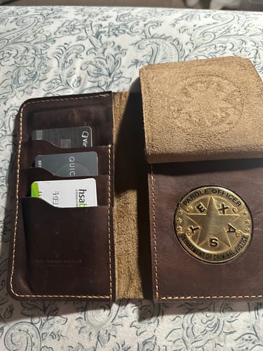 Customer photo review of Badge Long Wallet
