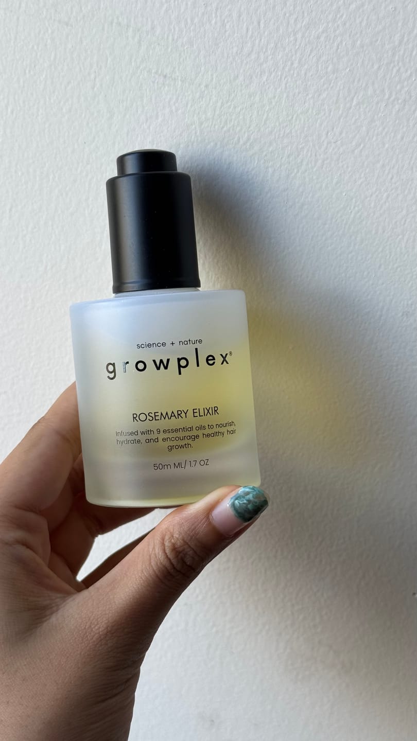 Customer photo review of Rosemary Elixir - 100% Natural Hair Loss Solution