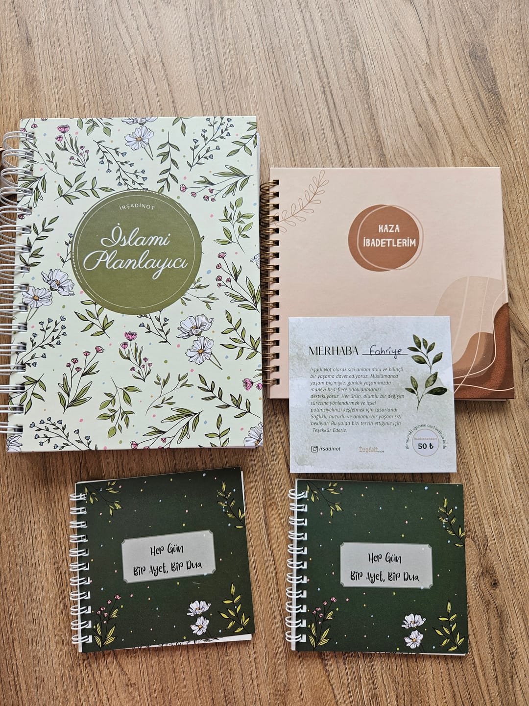 Customer photo review of Her Güne Bir Ayet Bir Dua Kitapçığı