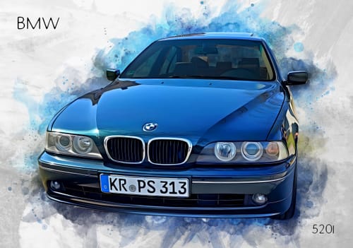 Customer photo review of Dein Auto im Aquarell-Stil | Geschenk für Autoliebhaber