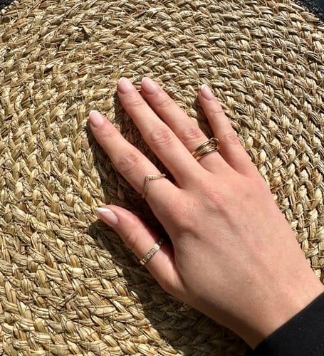 Customer photo review of Wishbone Ring‎